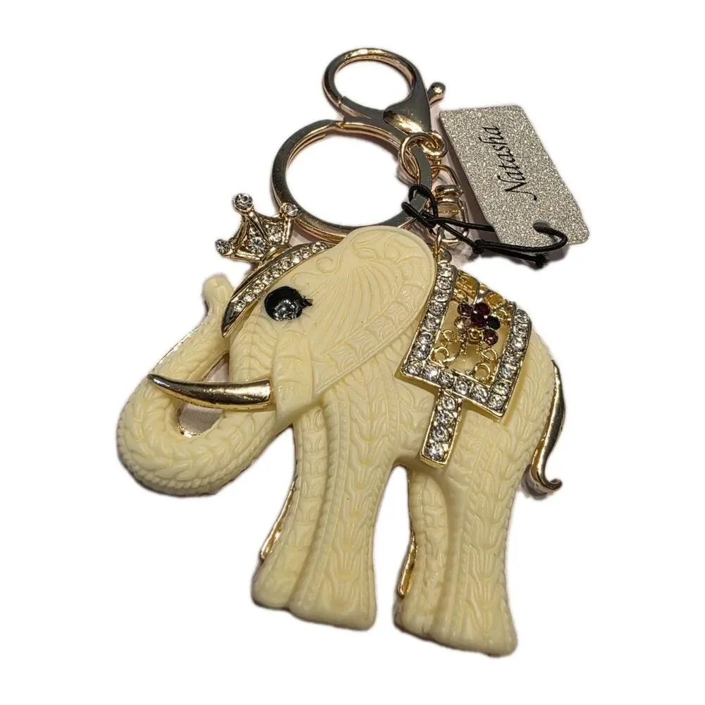 Natasha ELEPHANT BAG CHARM Keychain Backpack Accessory NEW